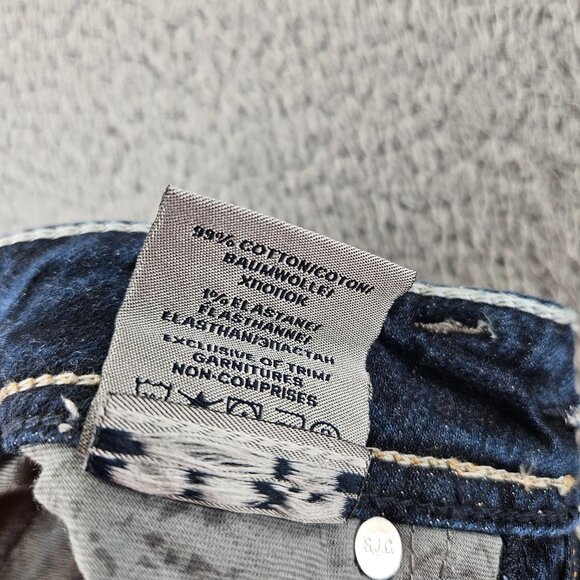 Silver Jeans Aiko Capri Womens 24 Distressed Denim Defined Curve New With Tags - Picture 7 of 16